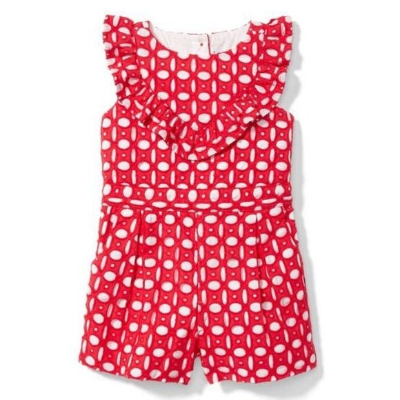 eyelet romper baby